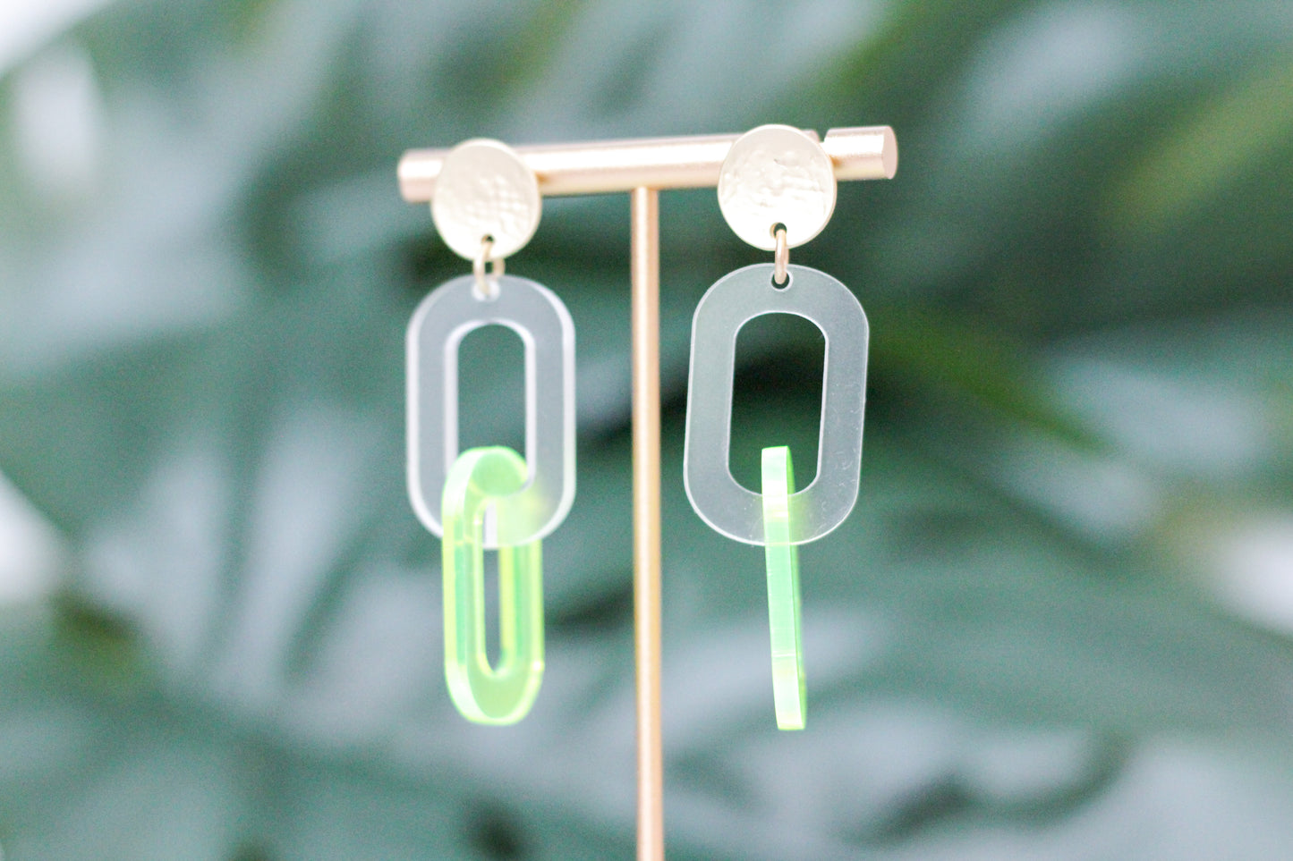 Acrylic Link Earrings