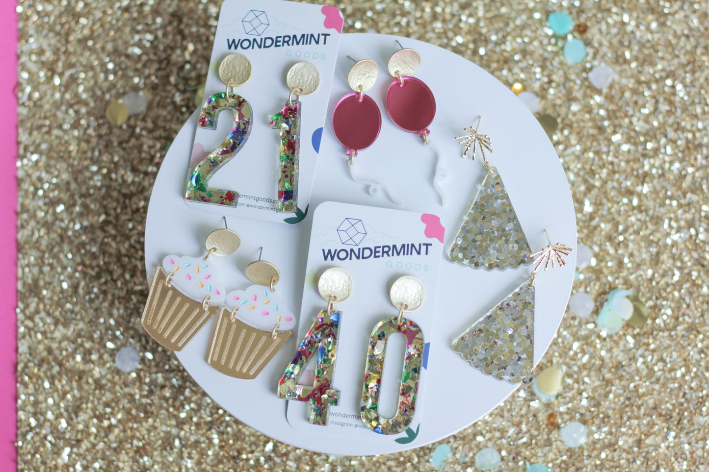 Birthday Age Earrings
