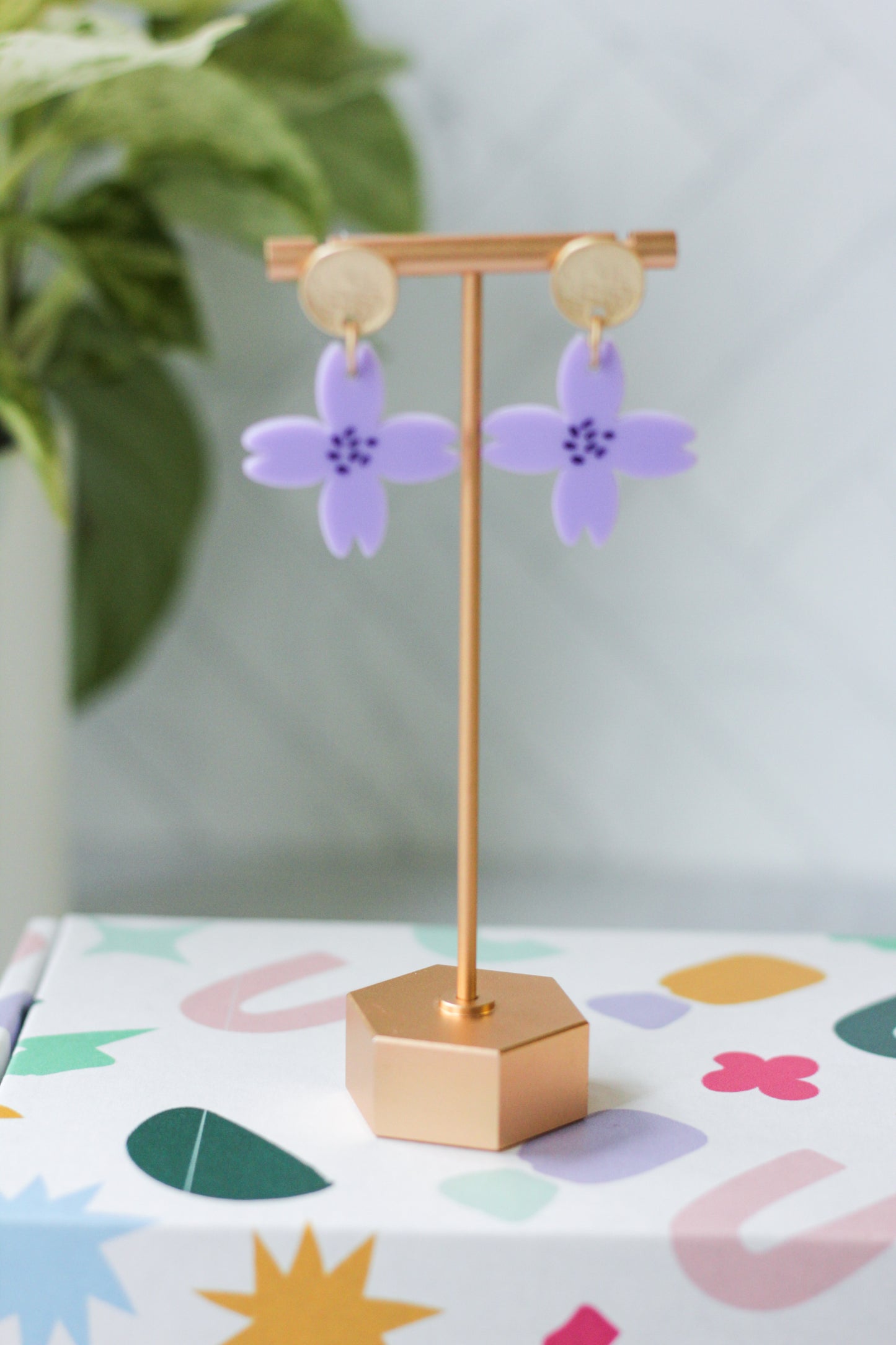 Quatrefoil Flower Earrings
