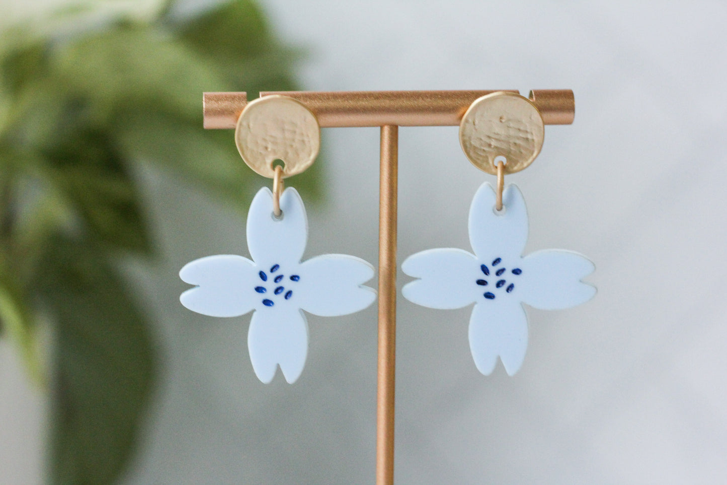 Quatrefoil Flower Earrings