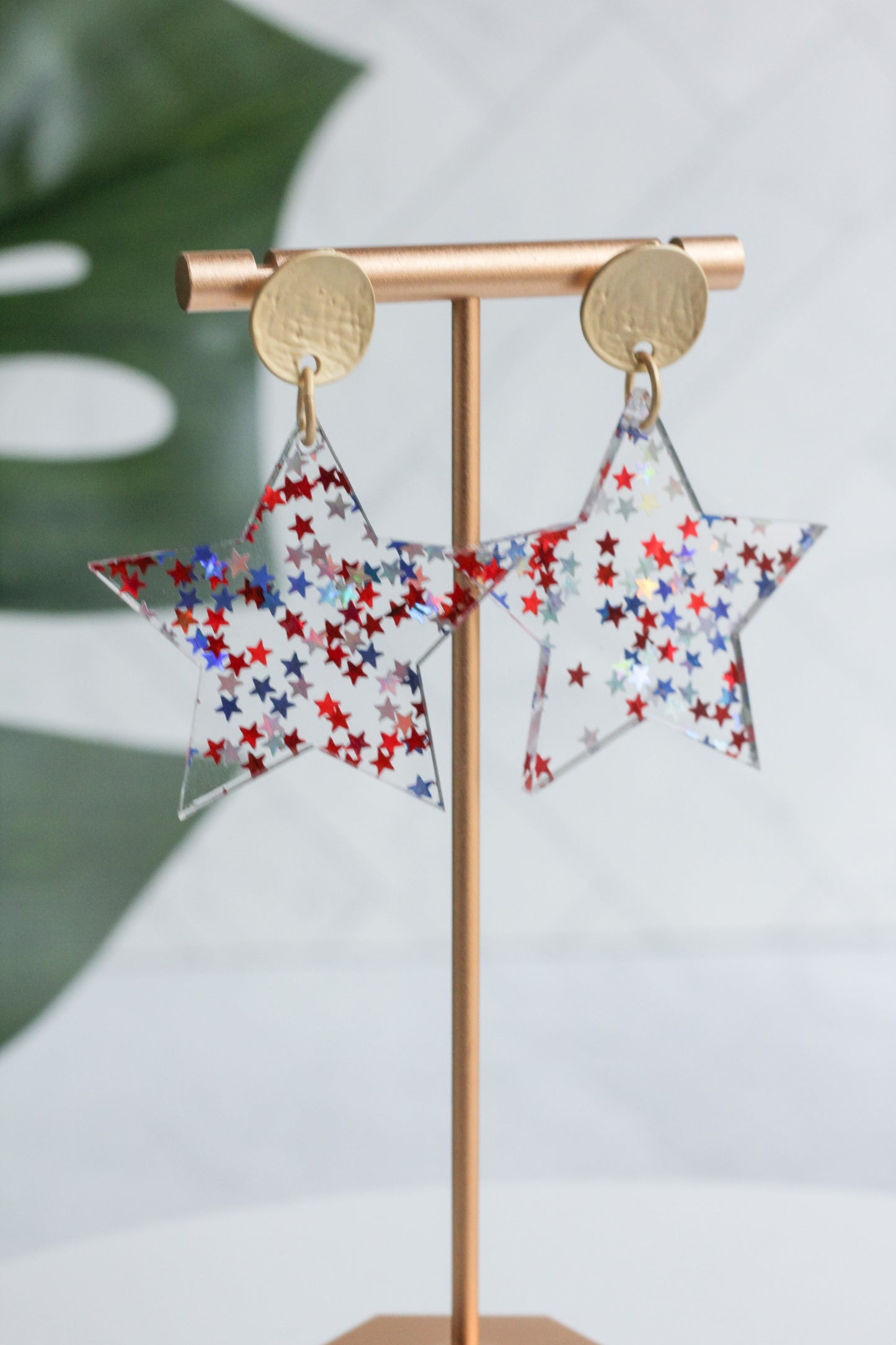 Red, White and Blue Confetti Stars