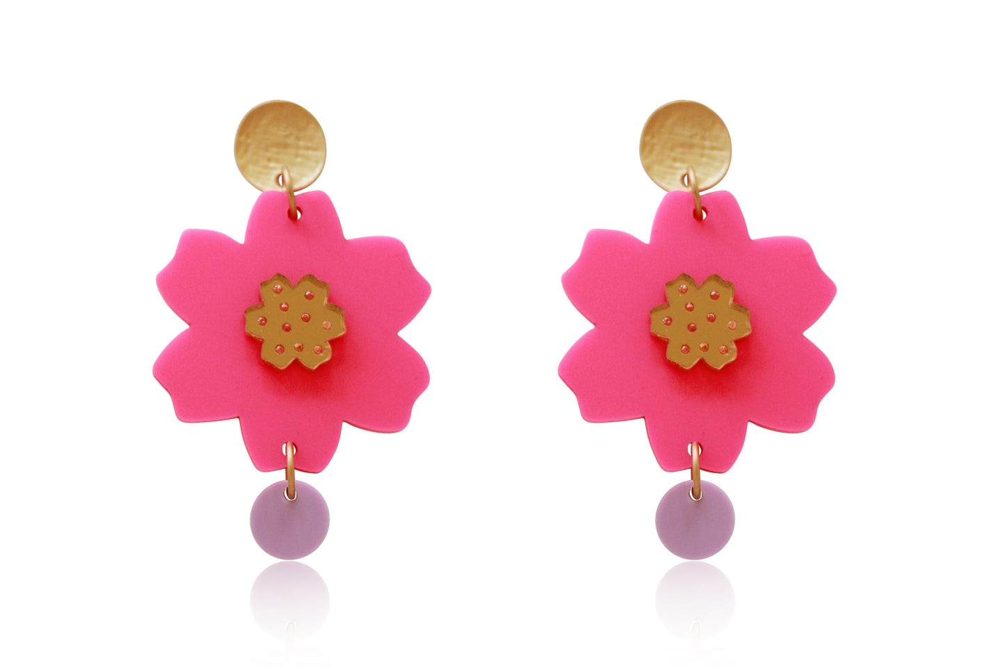 Blossom Flower Acrylic Earrings