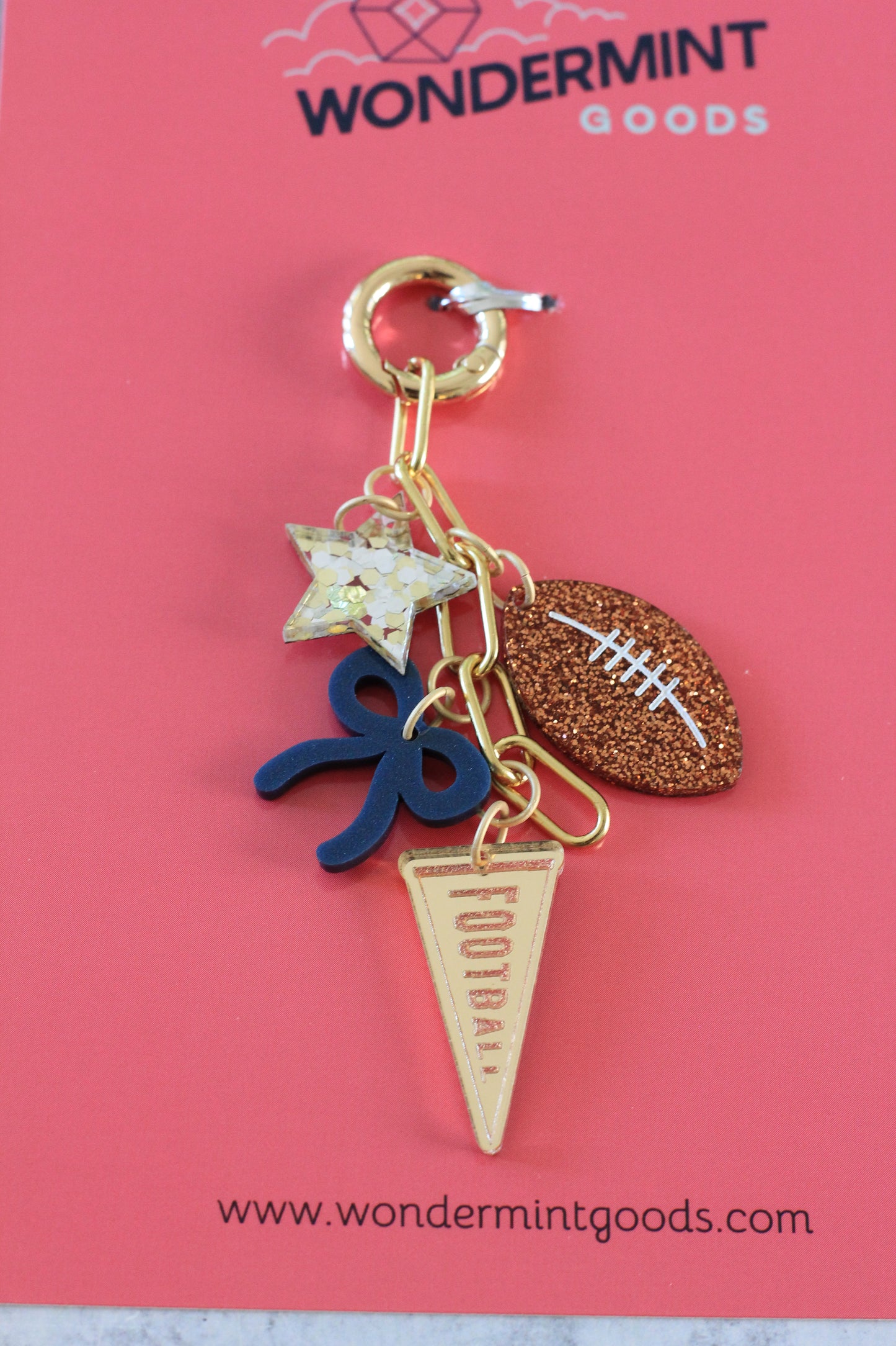 Football Bag Charm