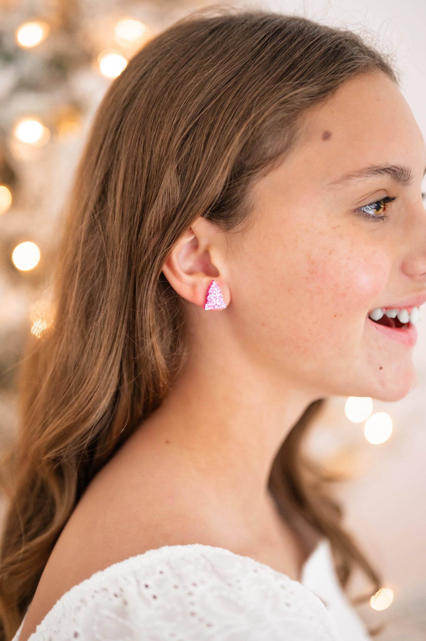 Mini Christmas Tree Stud Earrings