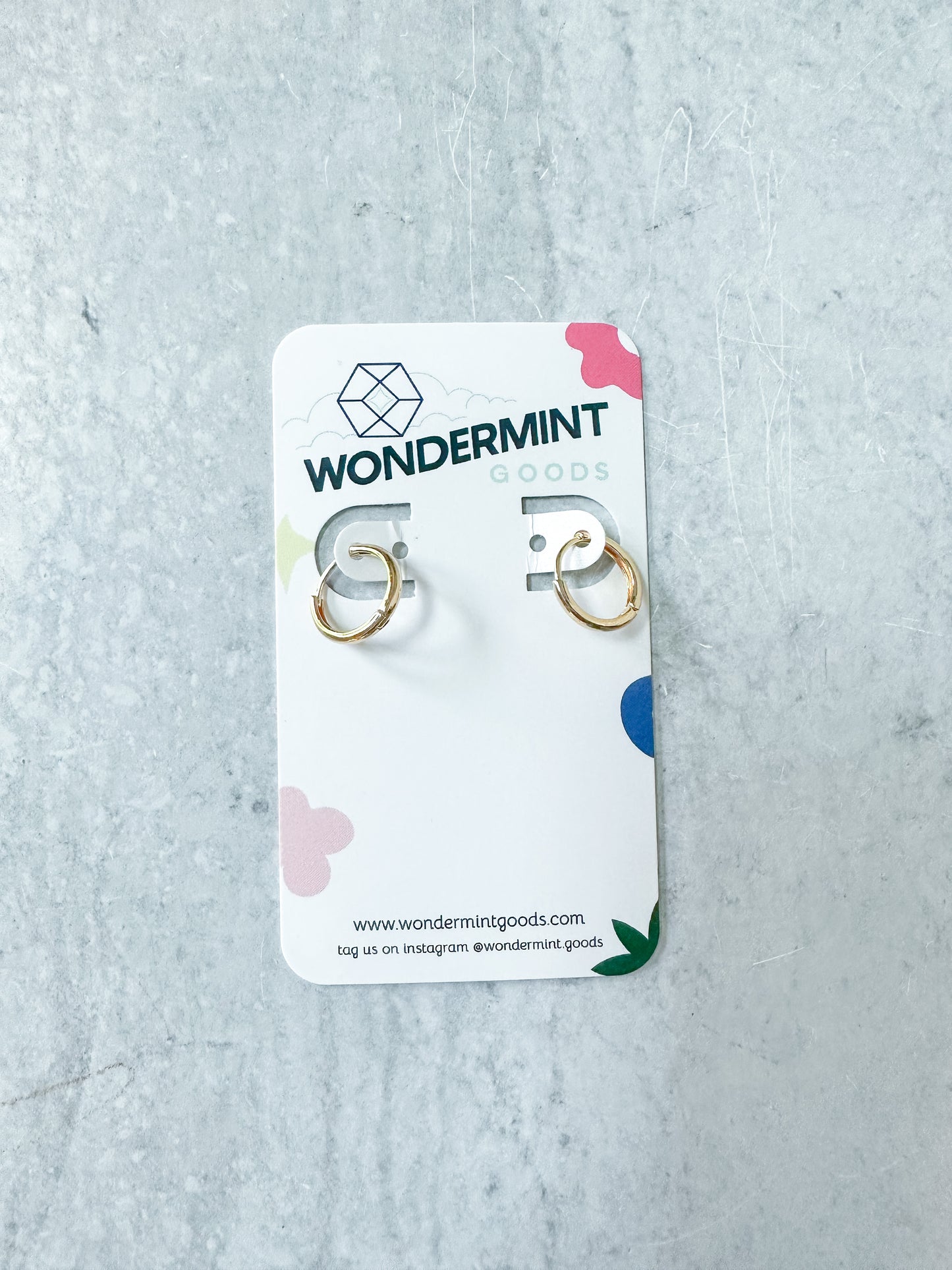 Huggie Hoop Charm Earrings