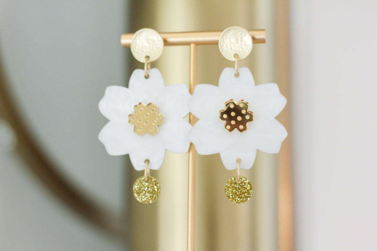Blossom Flower Acrylic Earrings