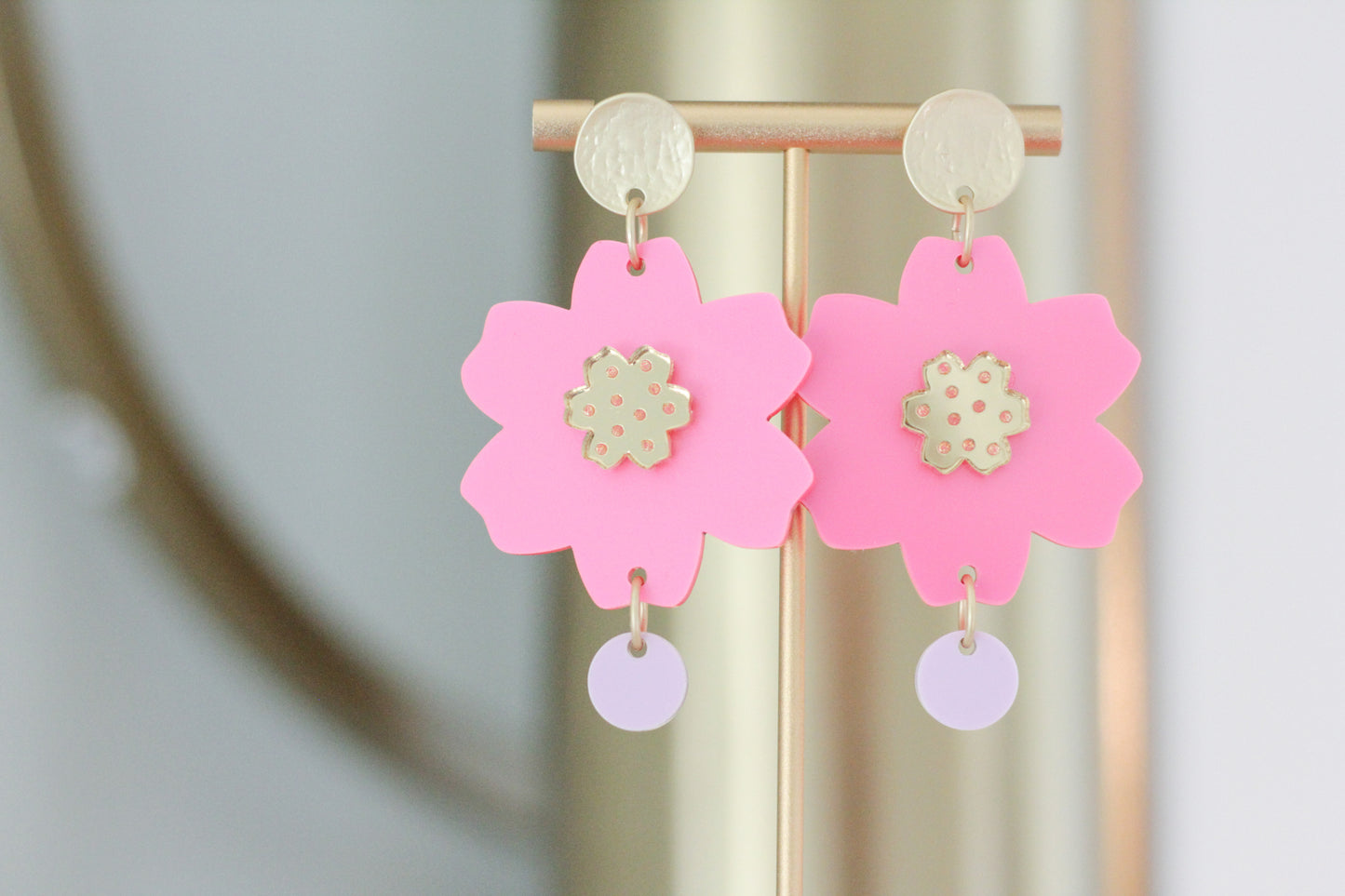 Blossom Flower Acrylic Earrings