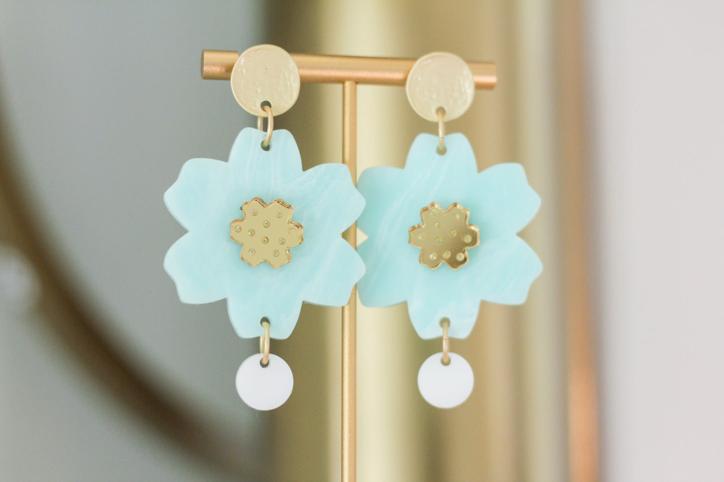 Blossom Flower Acrylic Earrings