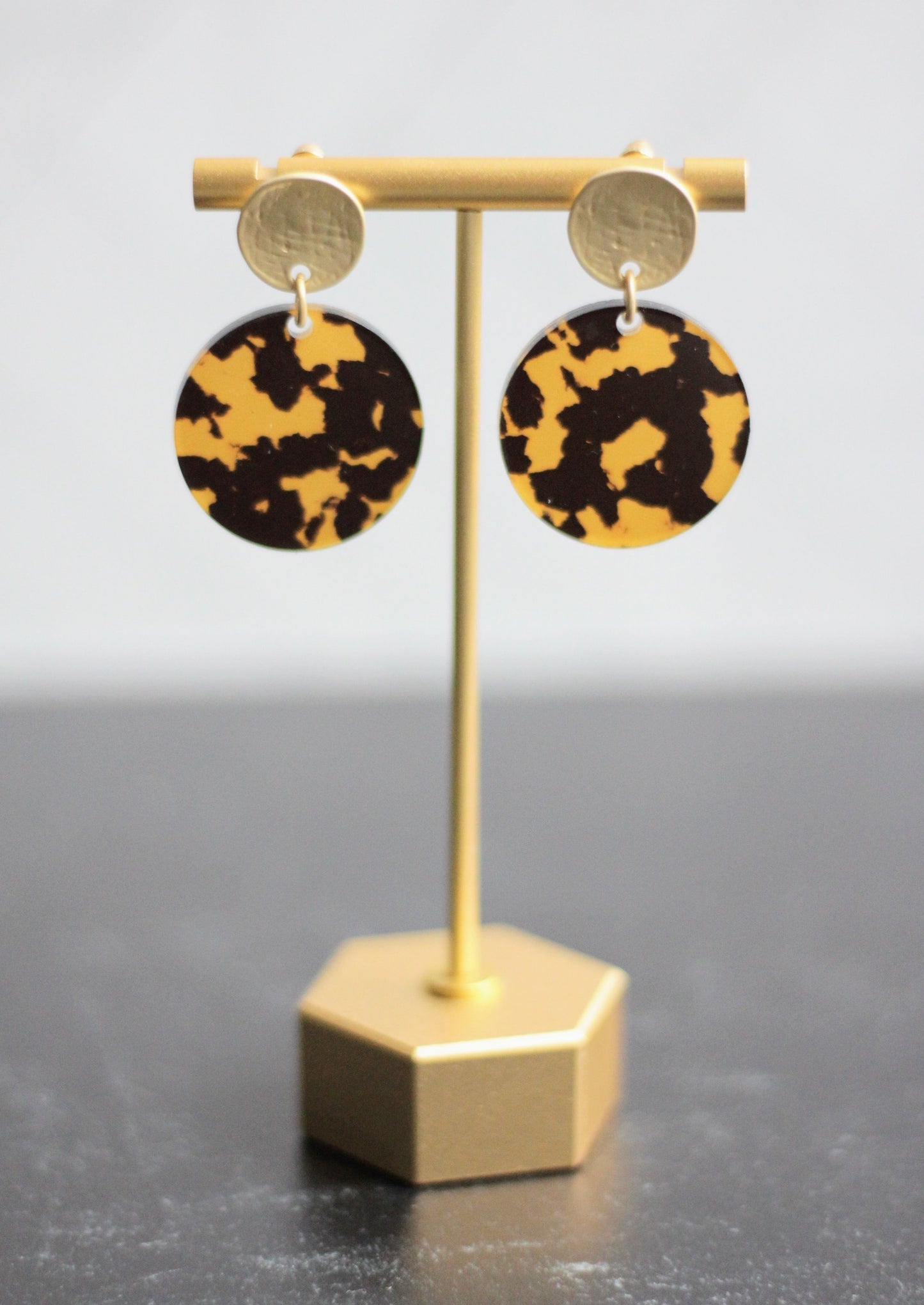 The Emma - Acrylic Circle Stud Earrings