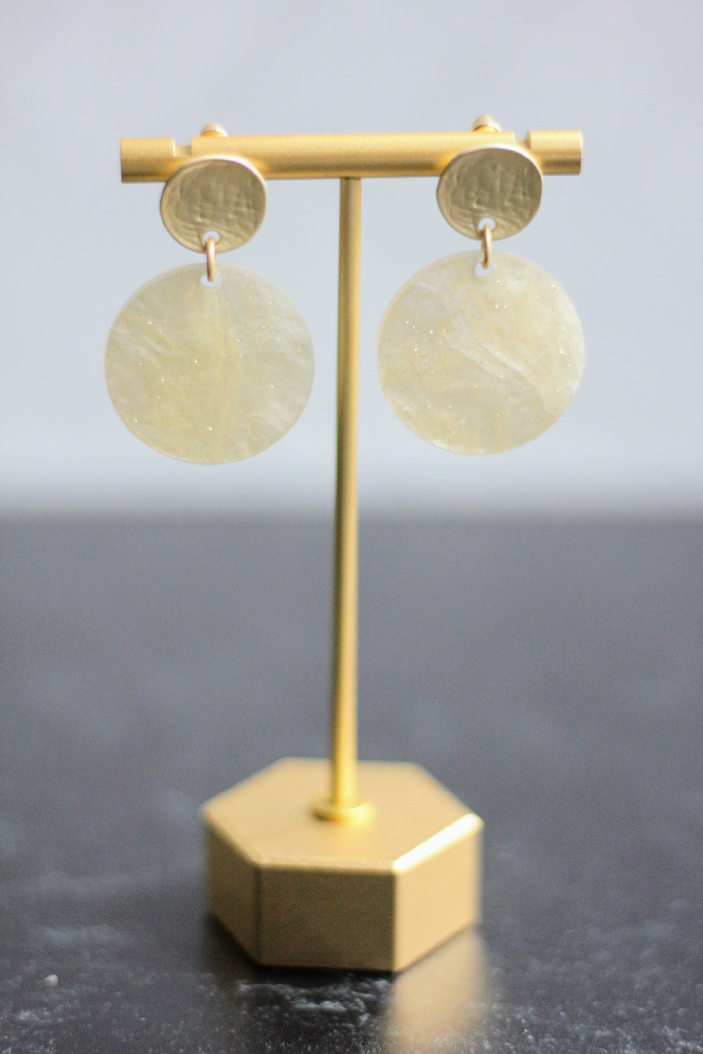 The Emma - Acrylic Circle Stud Earrings