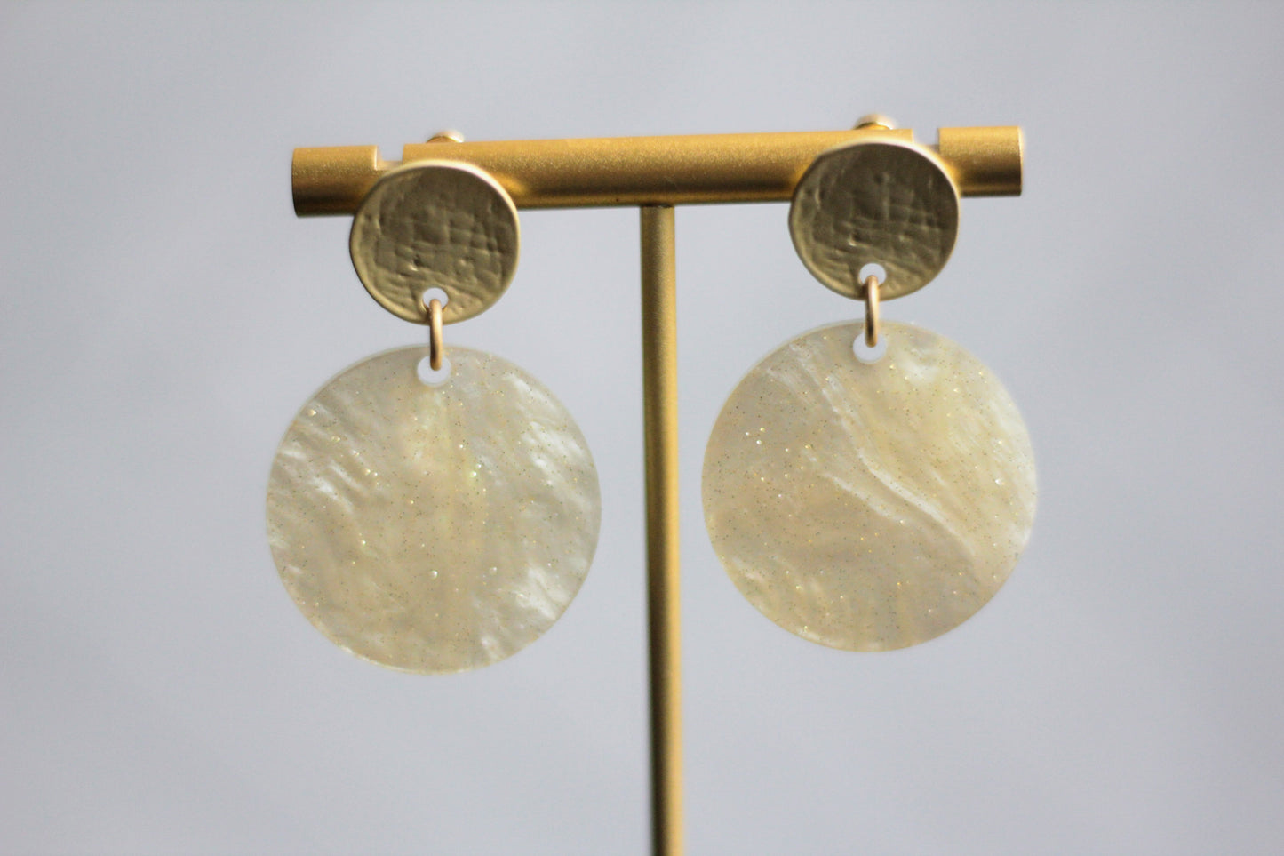 The Emma - Acrylic Circle Stud Earrings