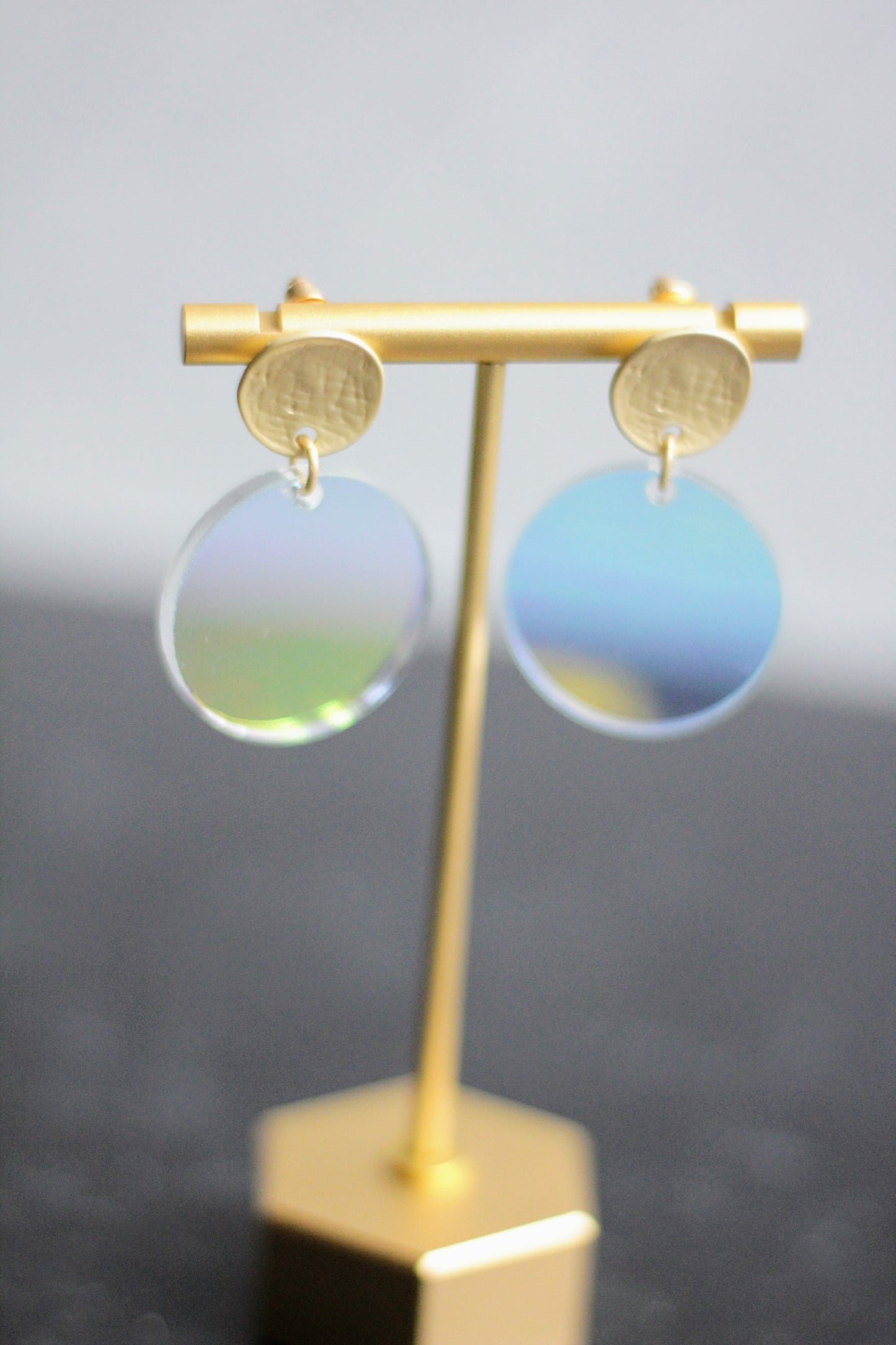 The Emma - Acrylic Circle Stud Earrings