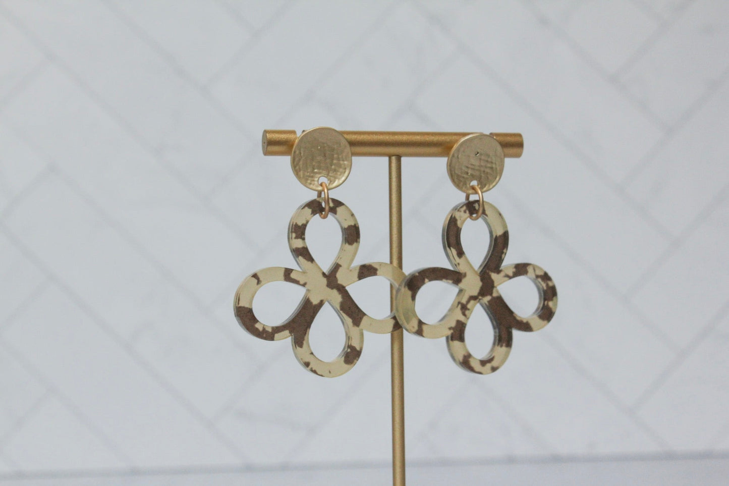 The Clara - Loopy Clover Acrylic Earrings
