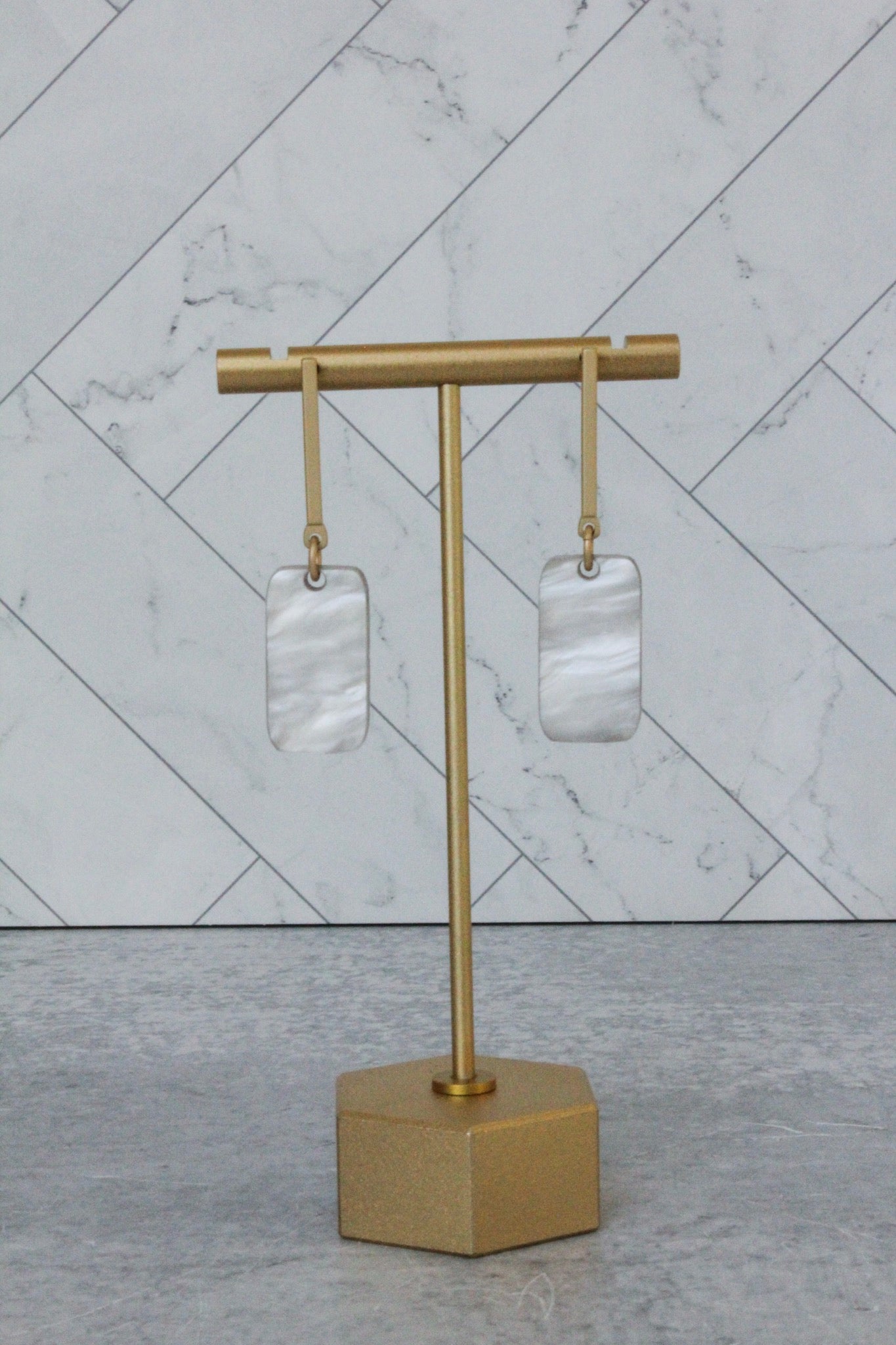The Huxley - Drop Earrings - Rectangle