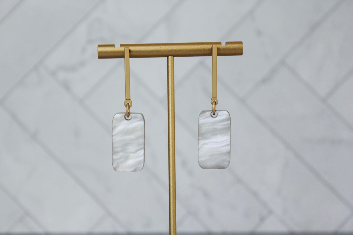 The Huxley - Drop Earrings - Rectangle