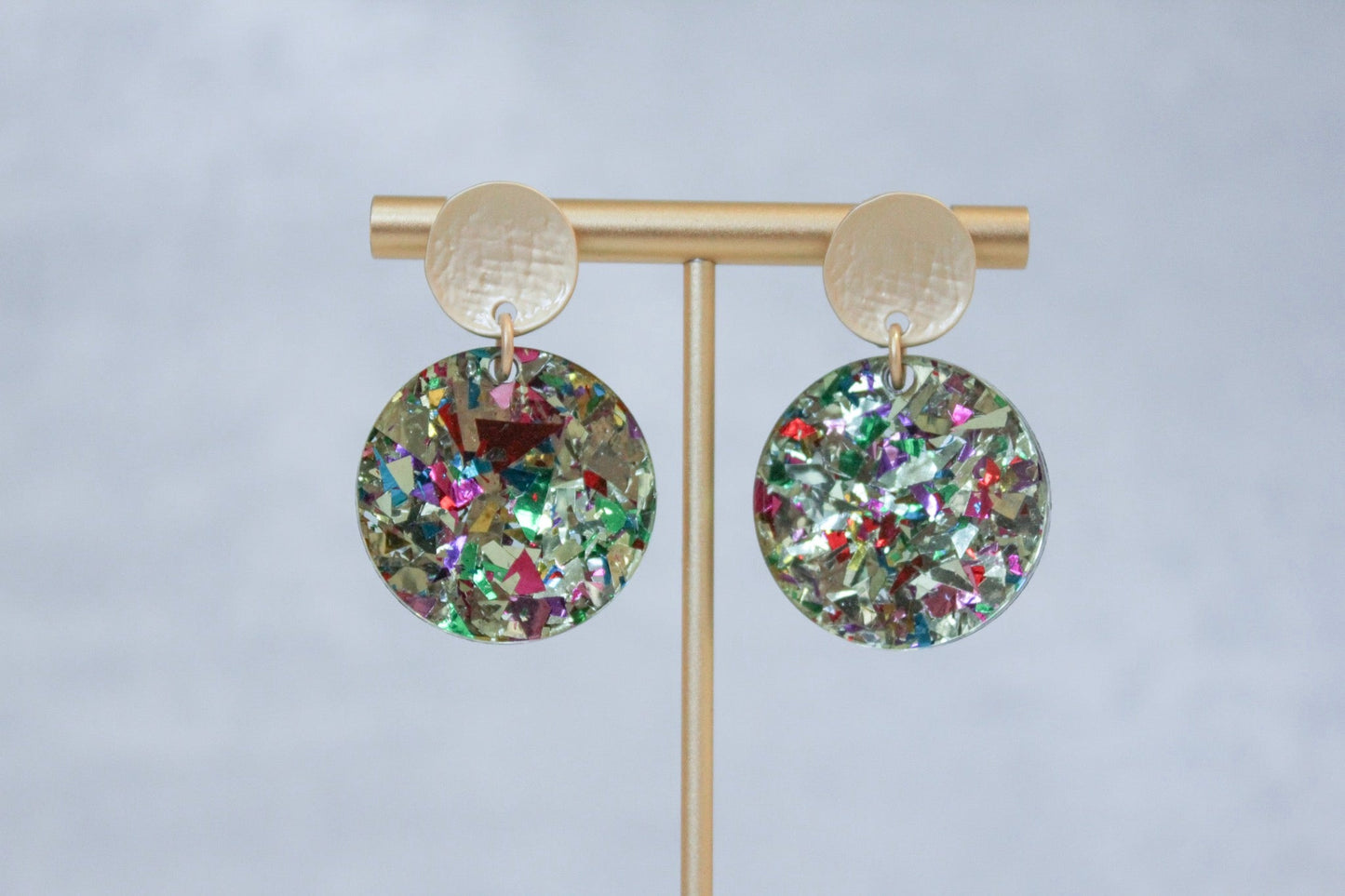 The Emma - Acrylic Circle Stud Earrings