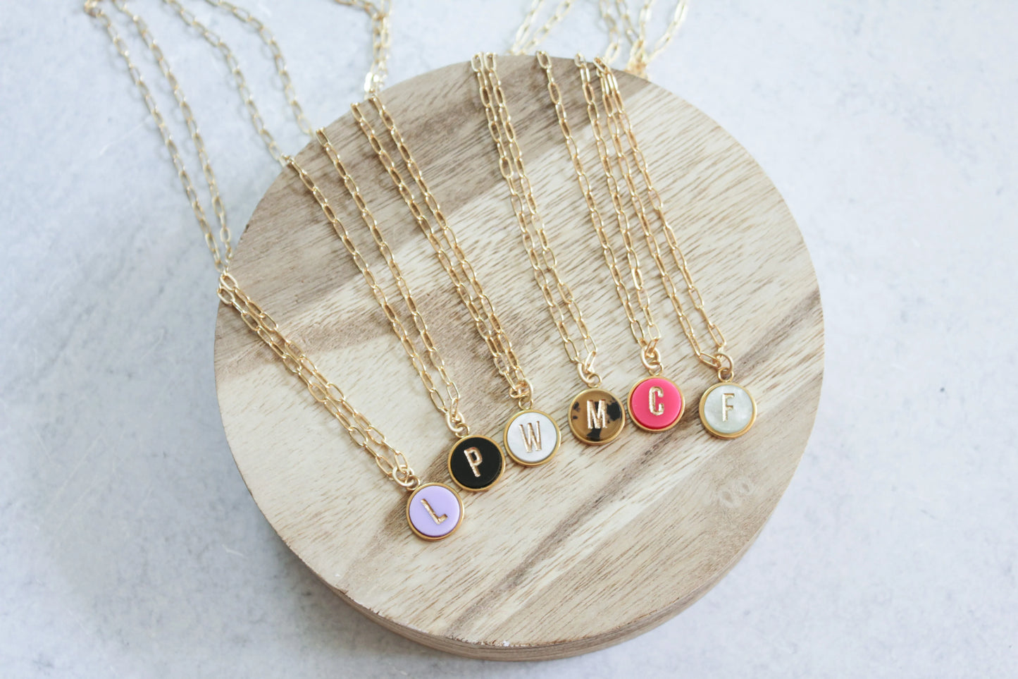 Initial Pendant Necklace