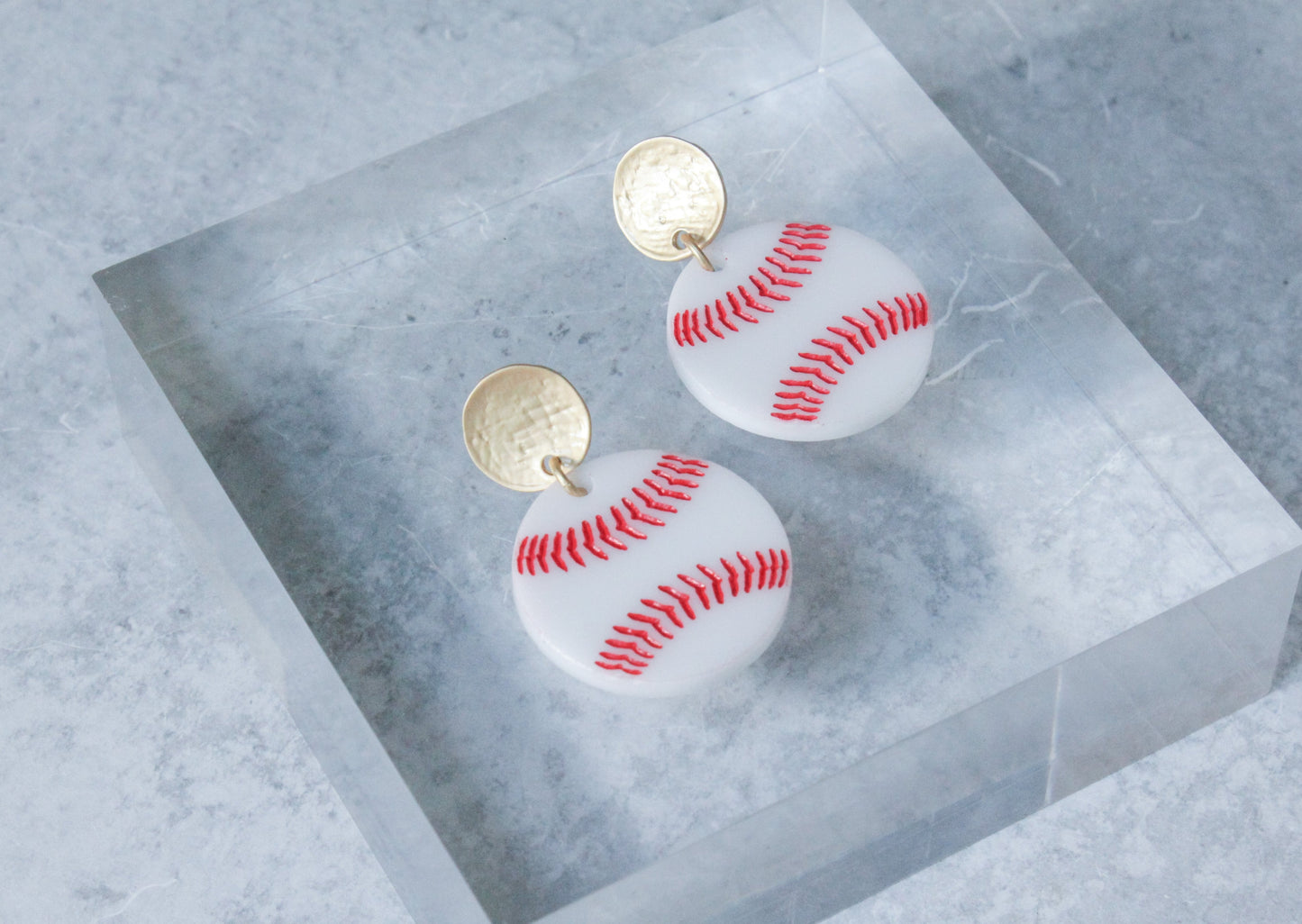 Baseball Acrylic Earrings