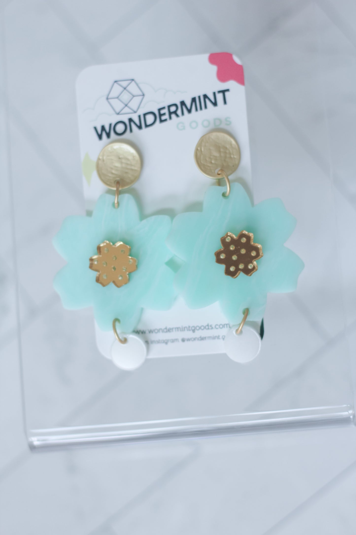 Blossom Flower Acrylic Earrings