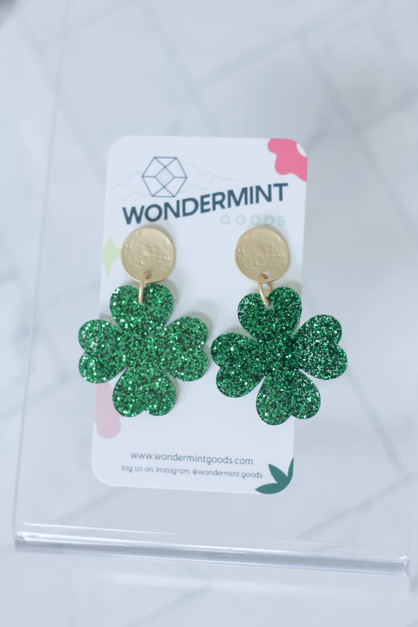 St. Patricks Day Shamrock Earrings