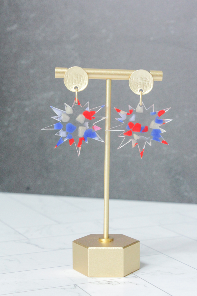 4th of July Boom Earrings