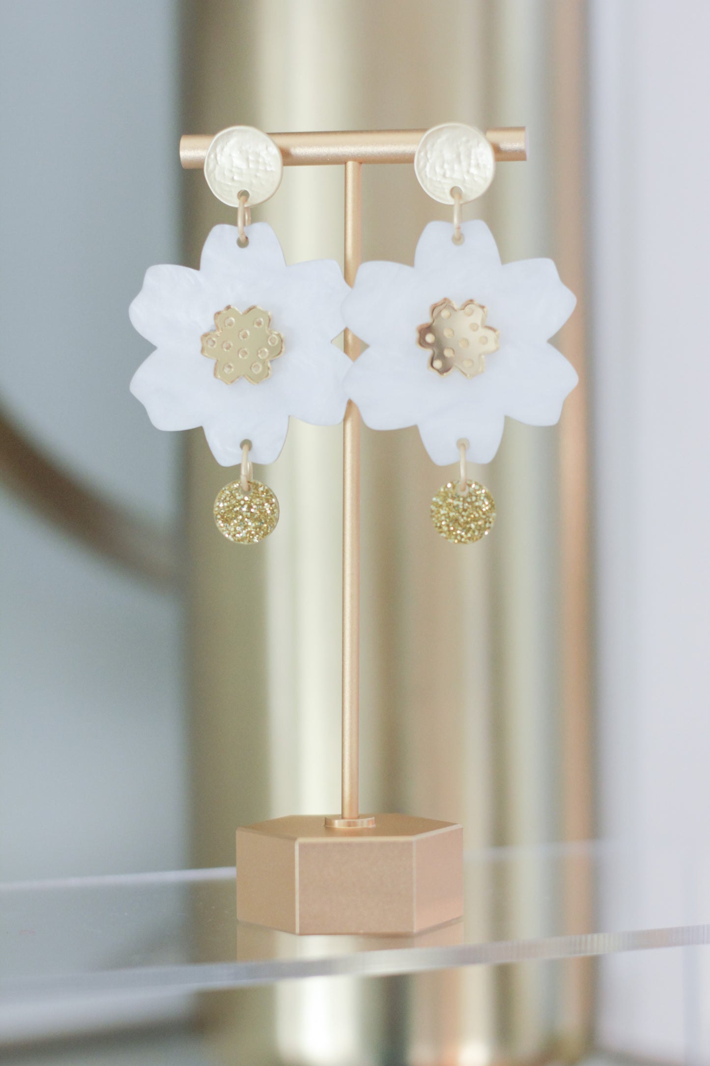 Blossom Flower Acrylic Earrings