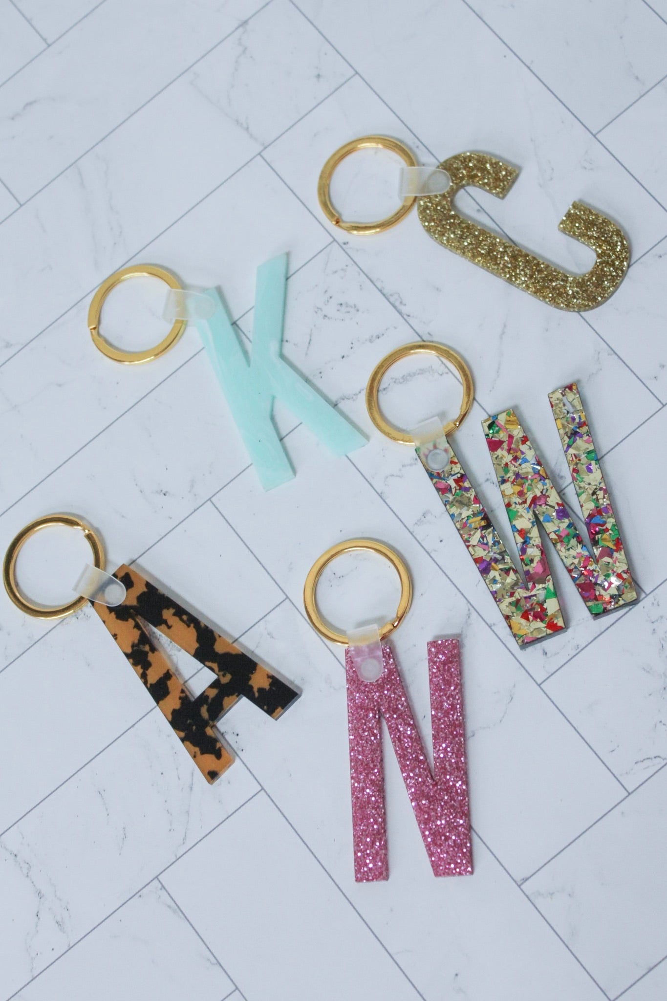 Acrylic Letter Keychain
