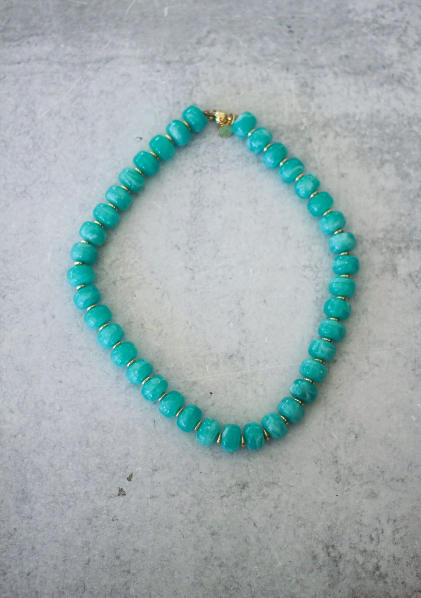 Chunky Acrylic Beaded Necklace