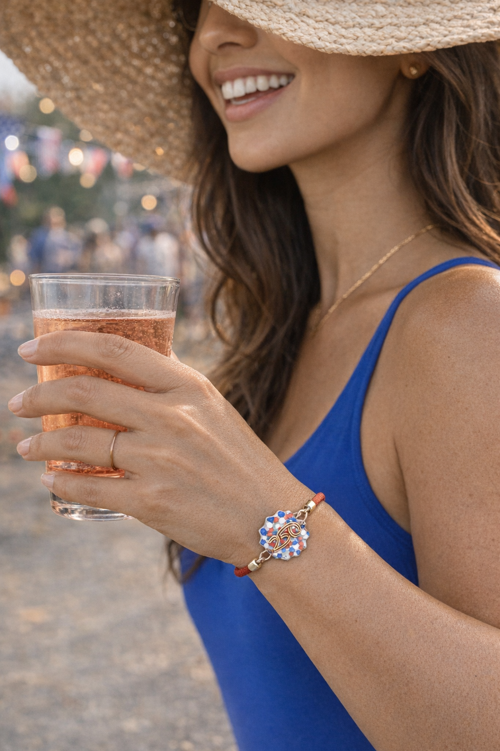 America250 Patriotic Confetti Bracelet