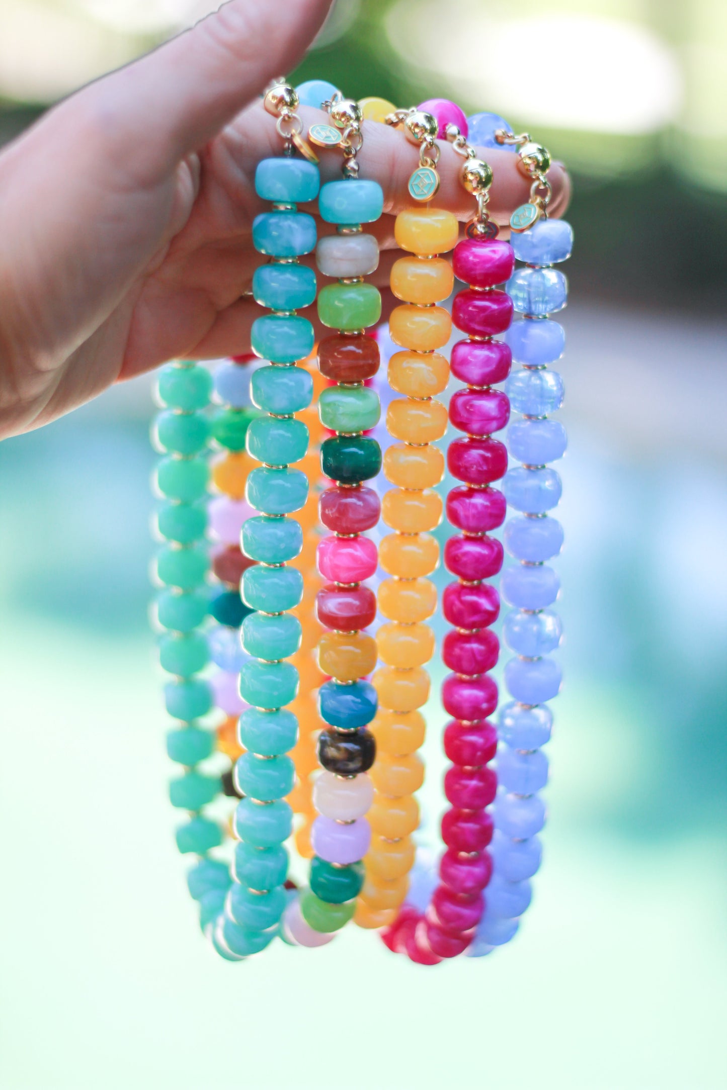 Chunky Acrylic Beaded Necklace