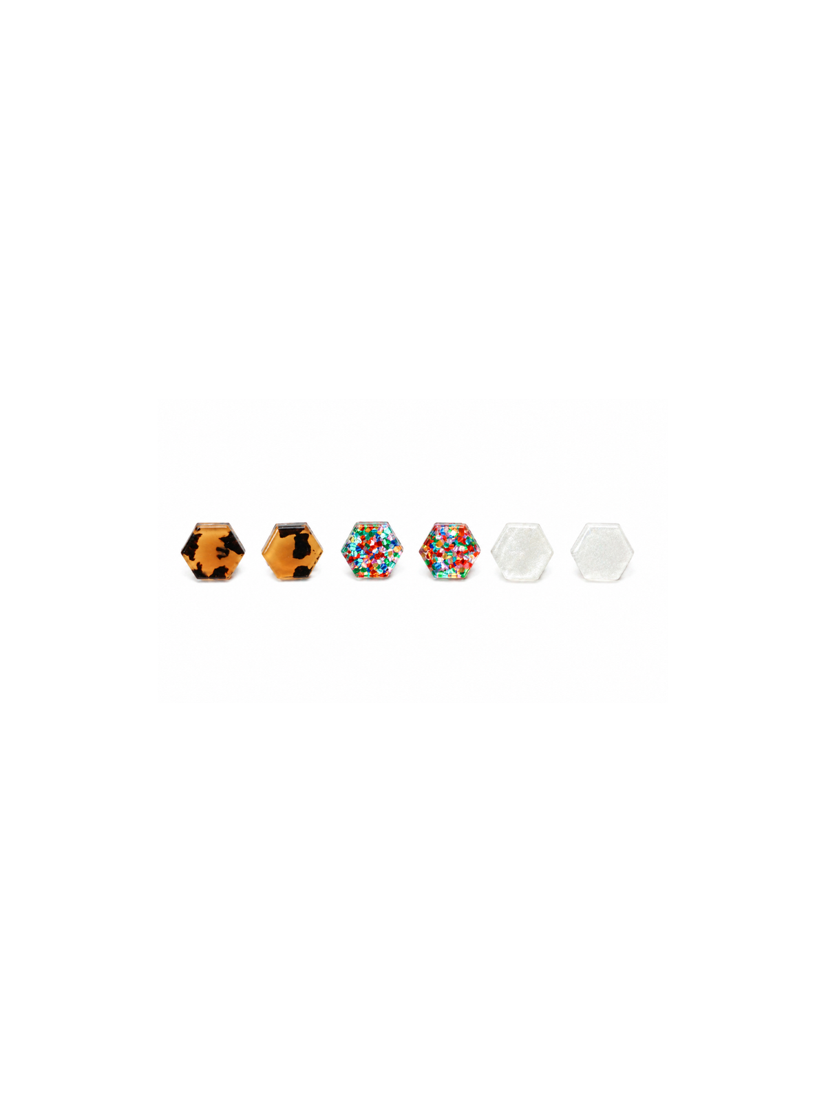 Hexagon Acrylic Studs