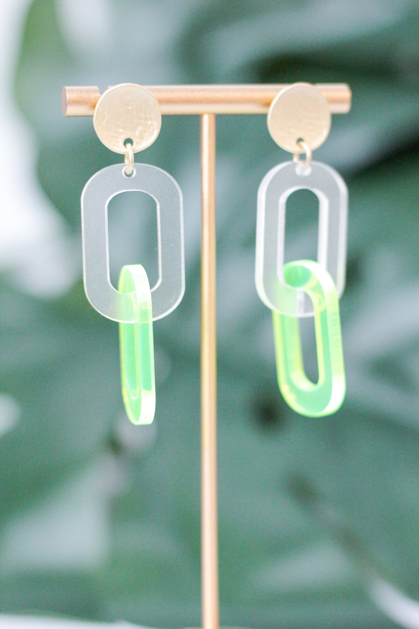 Acrylic Link Earrings