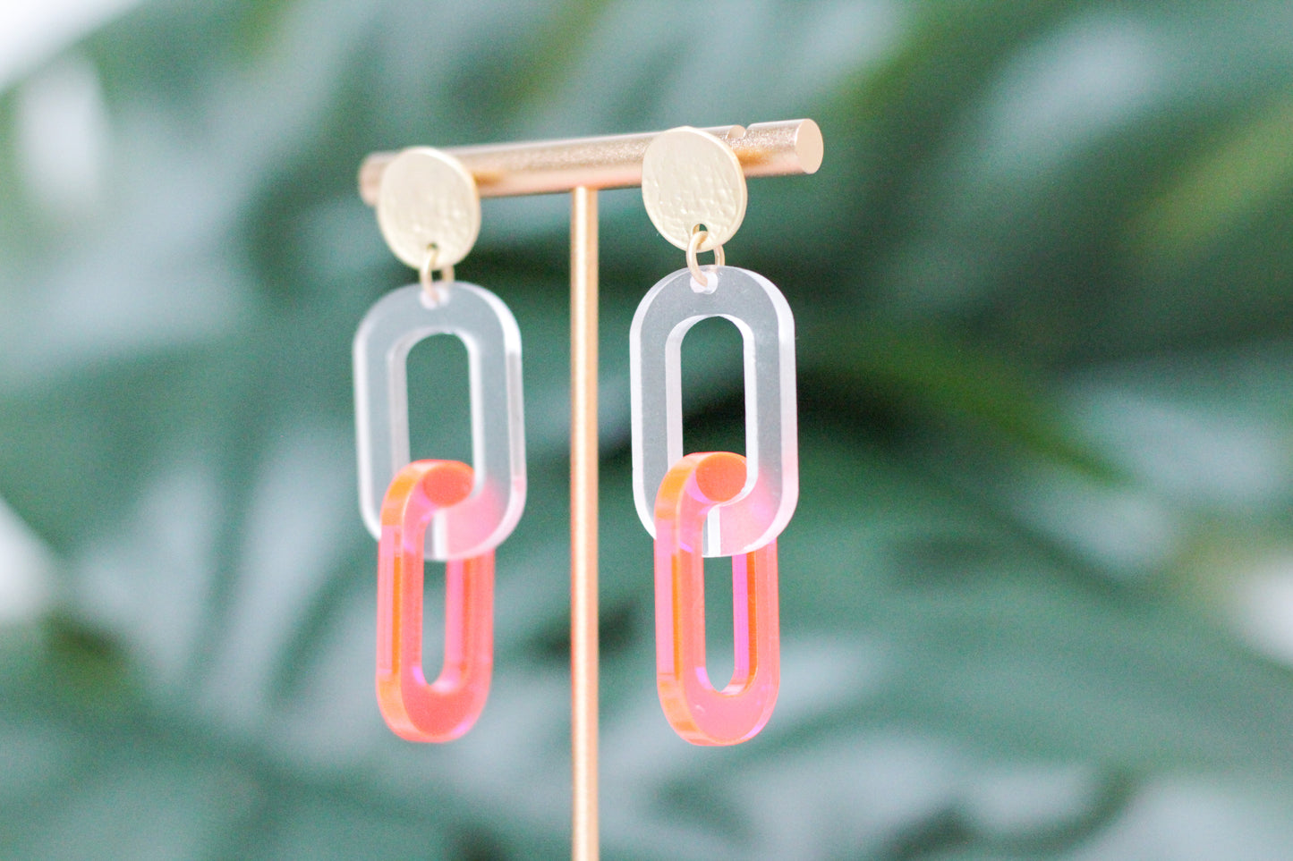 Acrylic Link Earrings
