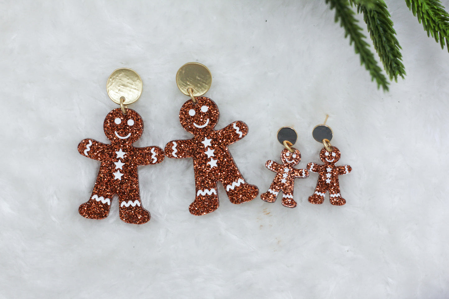 Mini Gingerbread Man Earrings