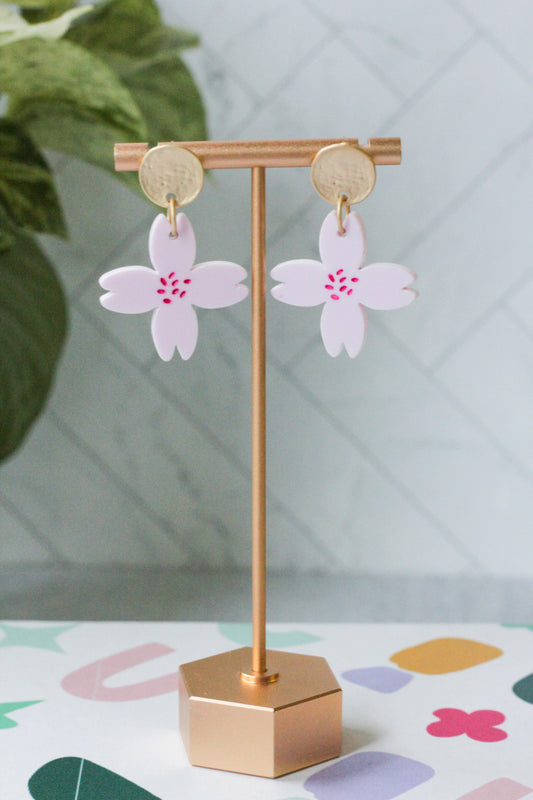 Quatrefoil Flower Earrings