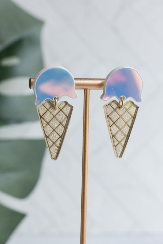 Ice Cream Cone Earrings