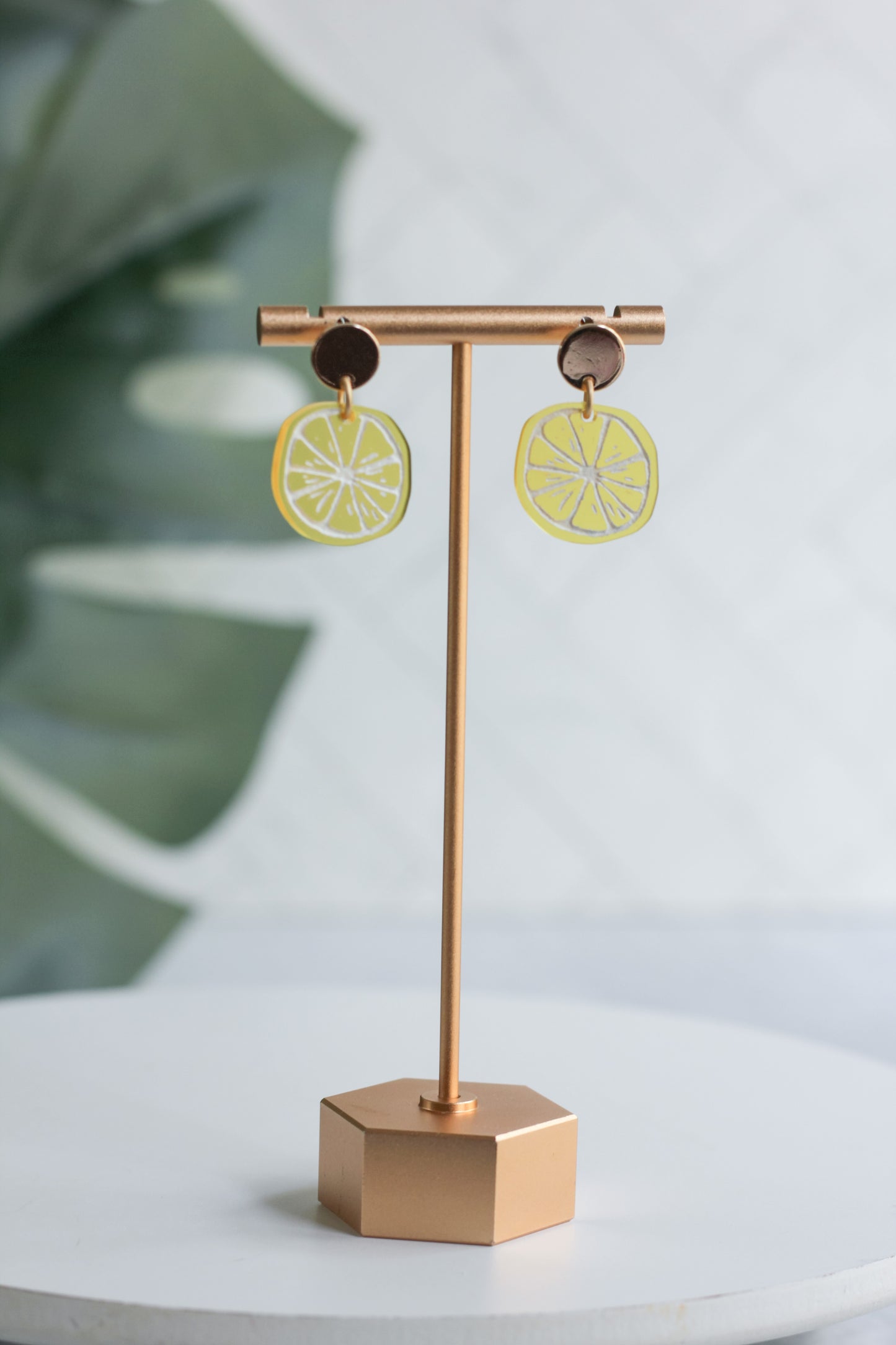 Mini Lemon Slice Earrings
