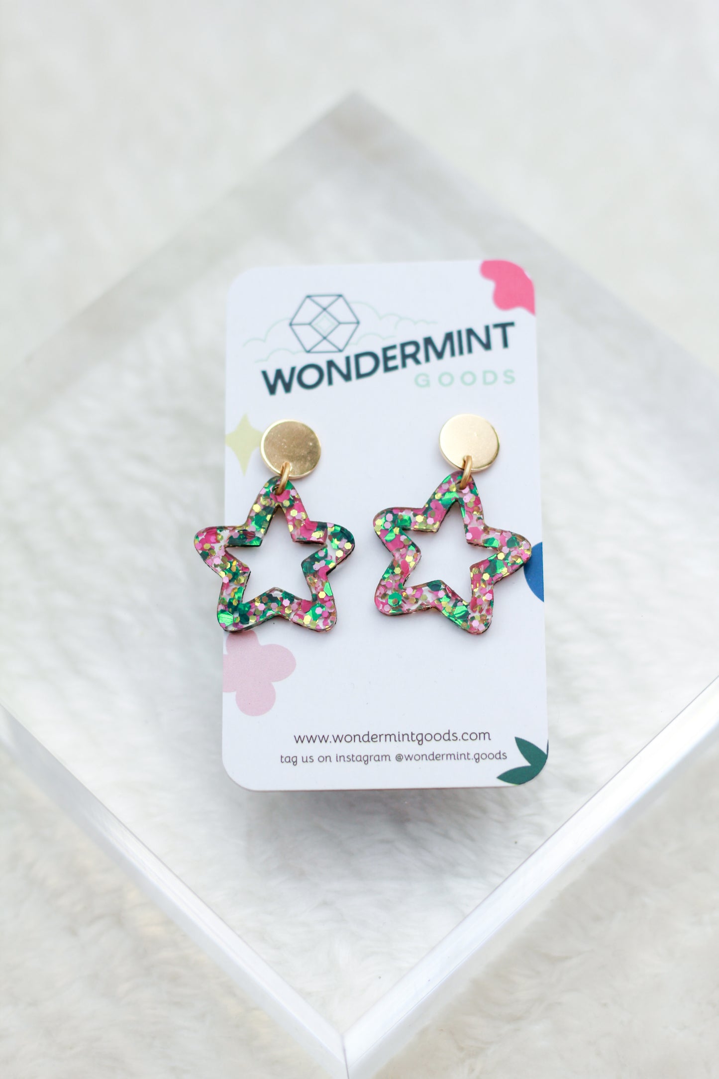 Mini Confetti Star Earrings