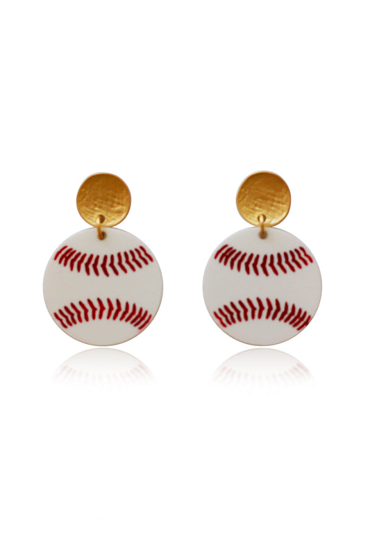 Baseball Acrylic Earrings