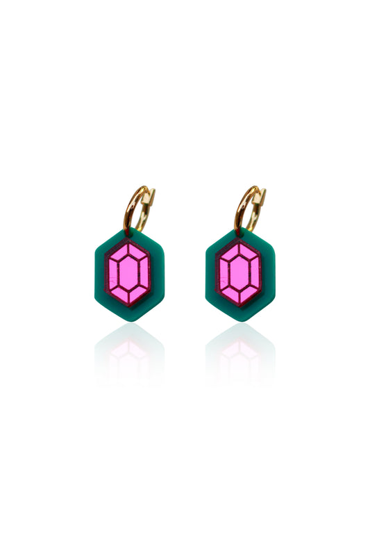 "You're a gem" Hoop Earrings
