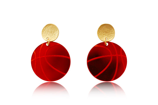 Basketball Acrylic Earrings
