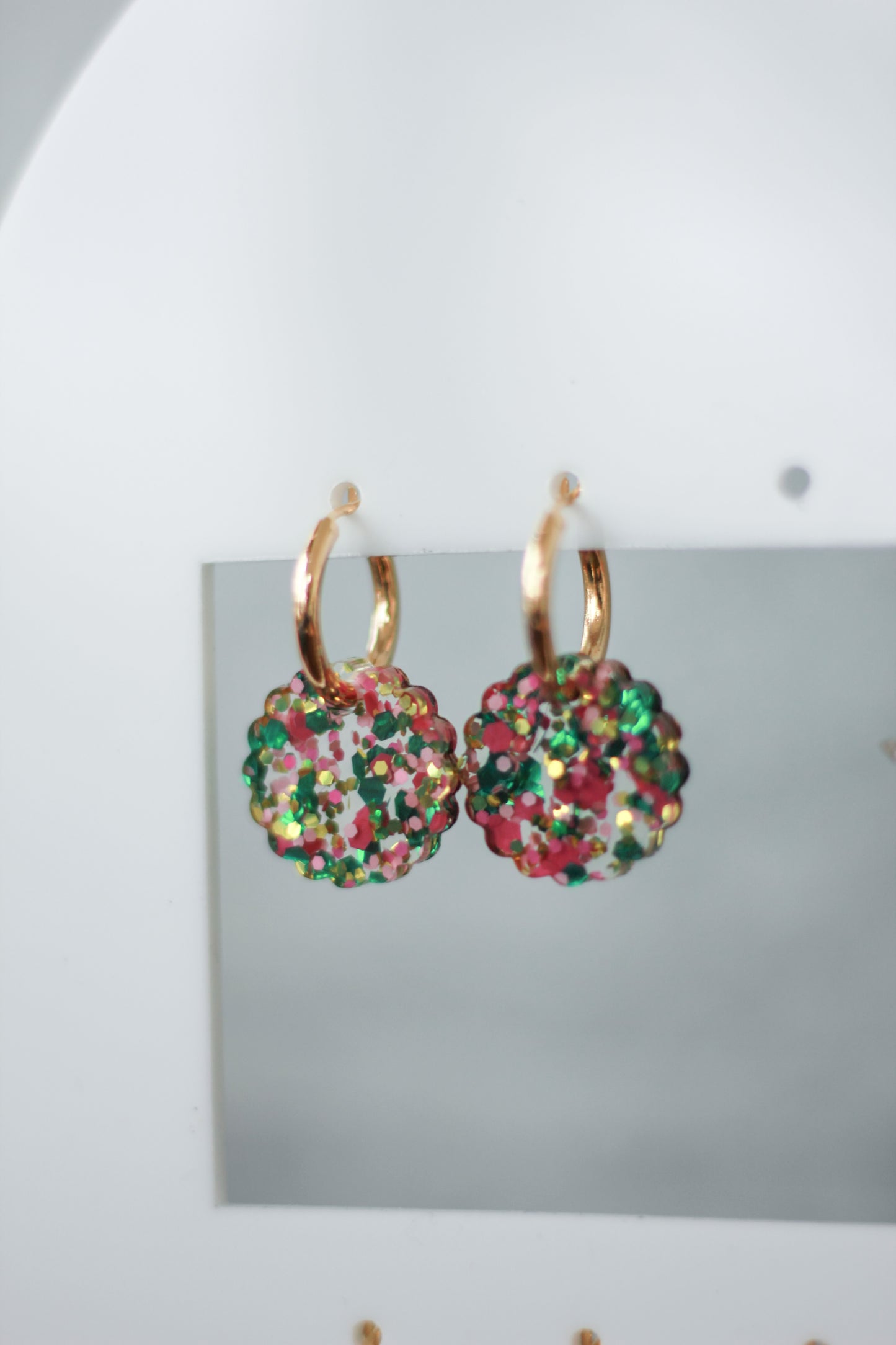 Huggie Hoop Charm Earrings