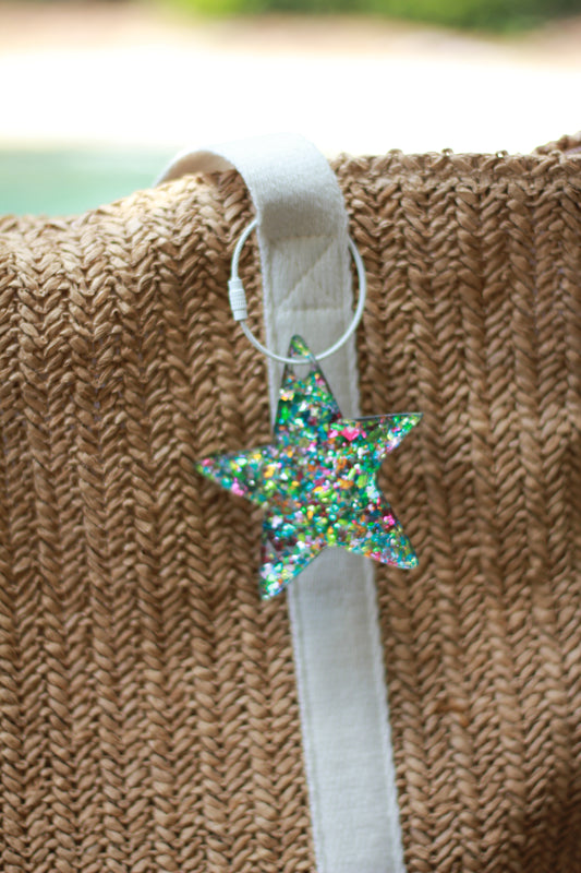 Confetti Star Keychain