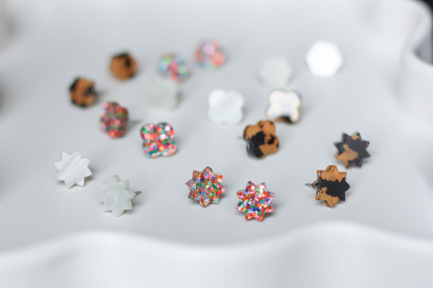 Octagram Star Acrylic Studs