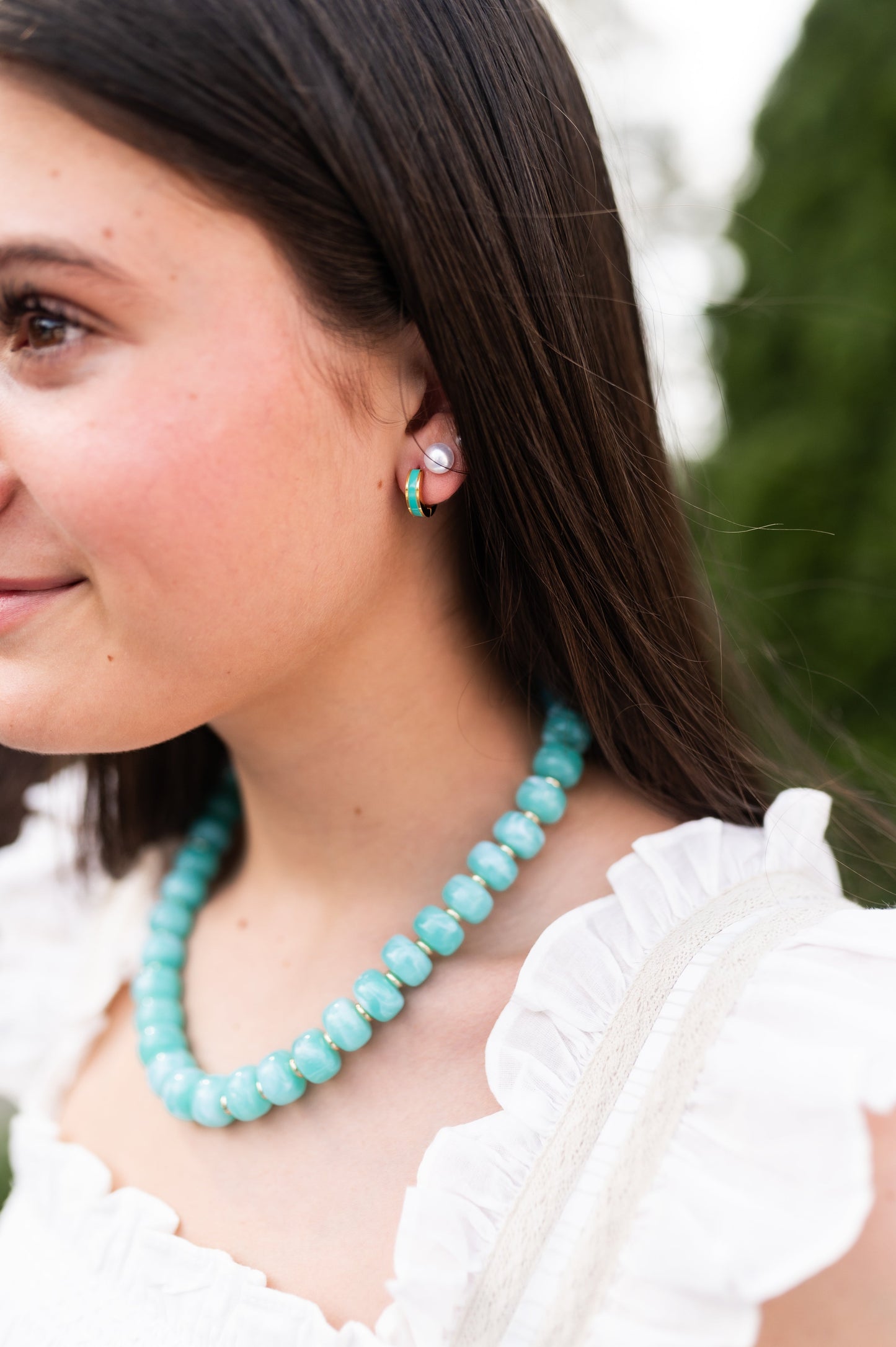 Chunky Acrylic Beaded Necklace