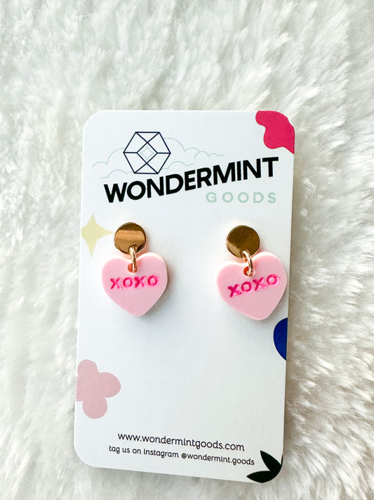 Mini Conversation Heart Earrings