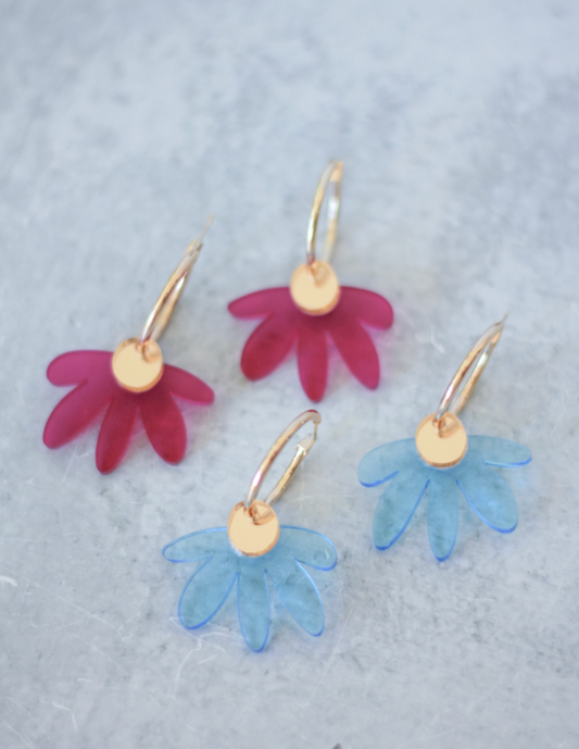 Petal Hoop Earrings