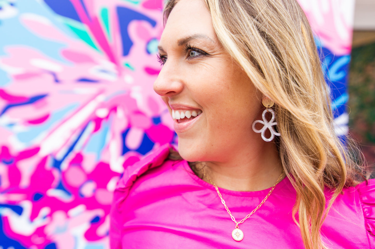 The Clara  - Loopy Clover Acrylic Earrings