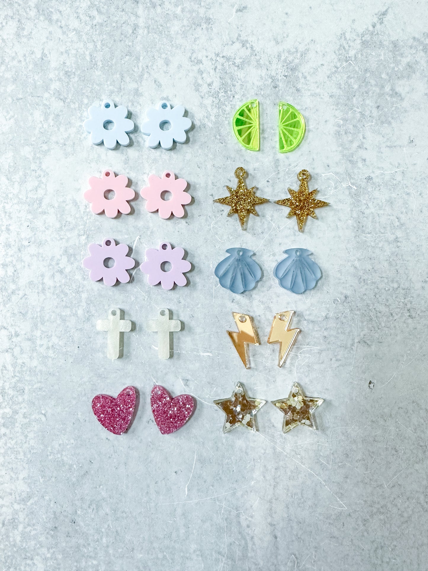Huggie Hoop Charm Earrings