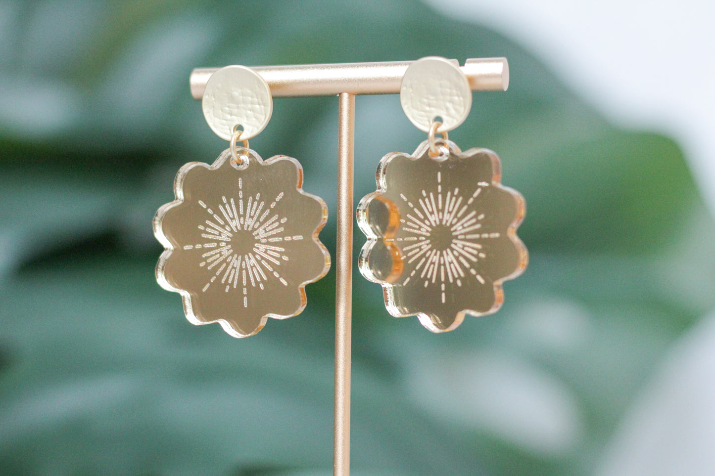 Sunburst Flower Earrings